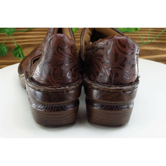 Born concept Size 8 M Brown Clog Shoes Leather Women‎ - Picture 5 of 9